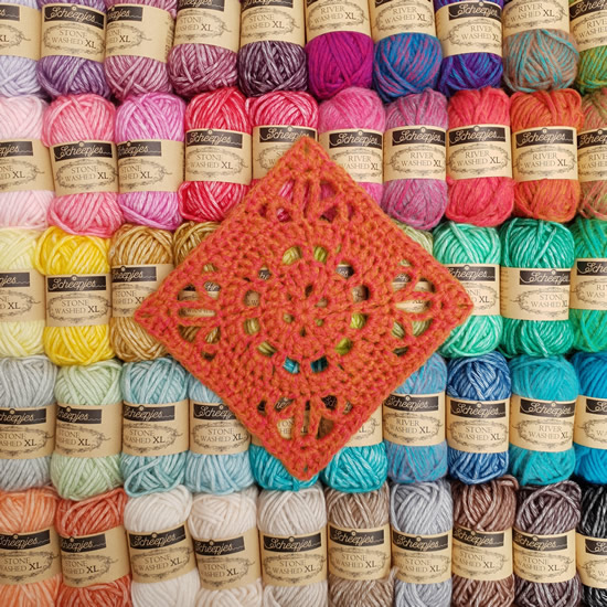 Emma crochet square, Nederlands haakpatroon | Happy in Red Emma crochet square, Nederlands haakpatroon | Happy in Red