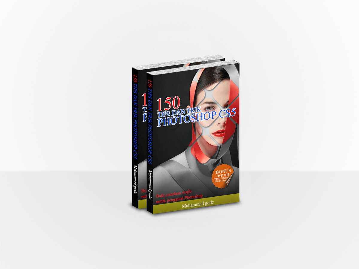 Desain cover buku dengan dan Corel draw.