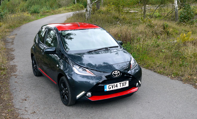 Toyota Aygo front view from above