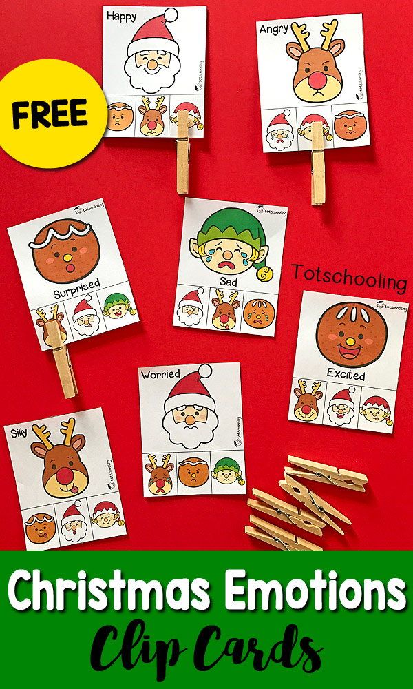 Xmas Inner thoughts Clip Playing cards Totschooling - Little one picture about Printable Emotions Cards named Xmas Feelings Clip Playing cards Totschooling - Newborn