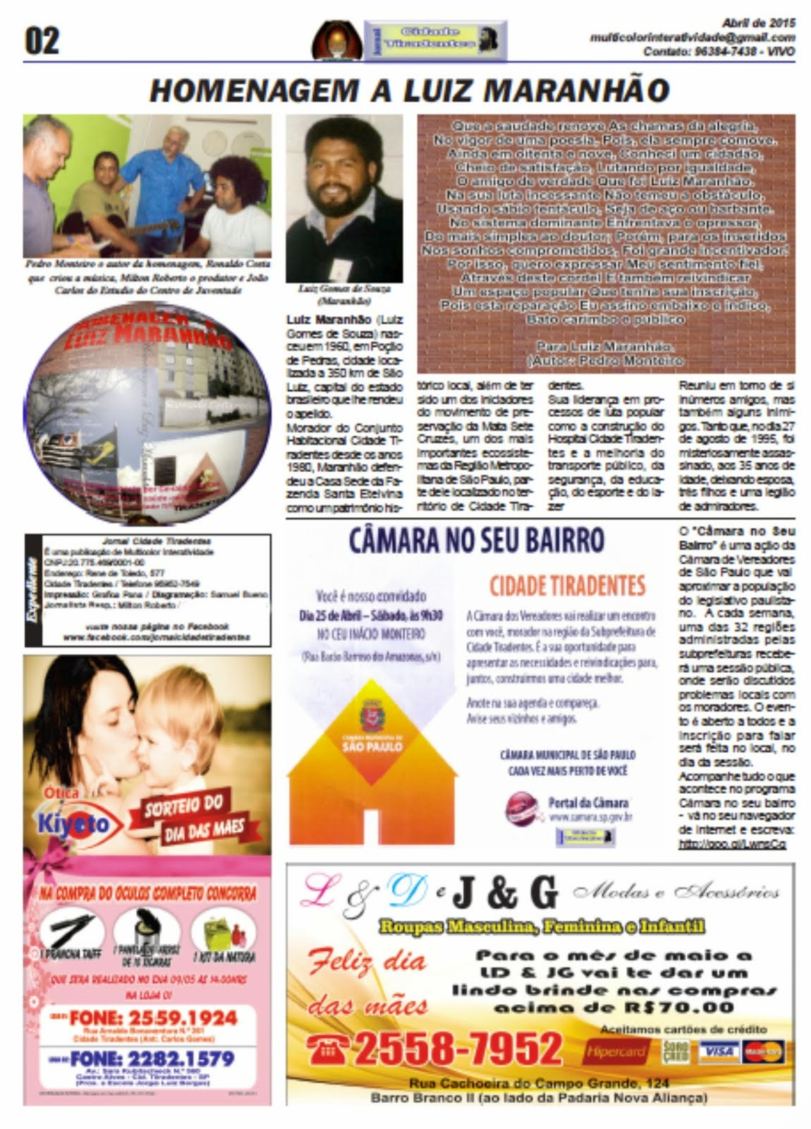 Jornal Cidade Tiradentes 56/2
