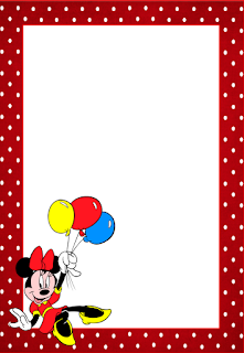 Marcos, Invitaciones, Tarjetas o Etiquetas de Minnie Mouse para Imprimir Gratis. Para hacer invitaciones, tarjetas, marcos de fotos o etiquetas, para imprimir gratis de Minnie Mouse .