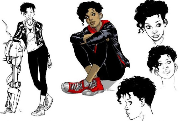 Riri Williams Model Sketch Riri Williams Model Sketch