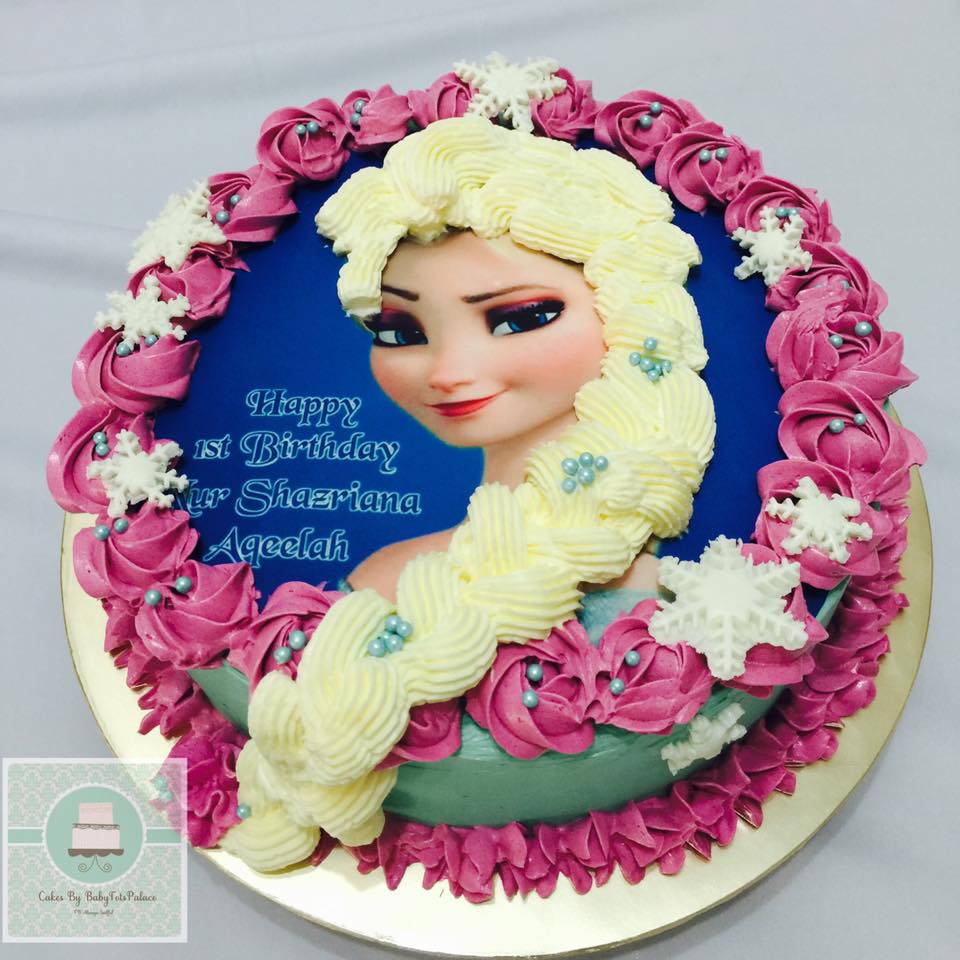 Flair Cakes Sisters Elsa Braid Hair Cake