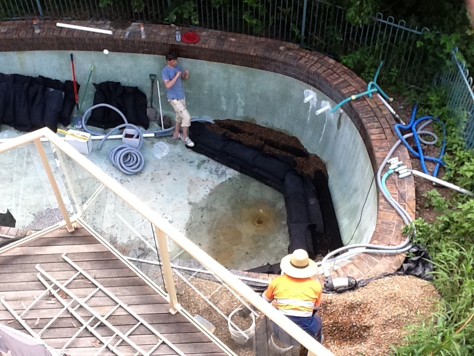 pool for garden with filter