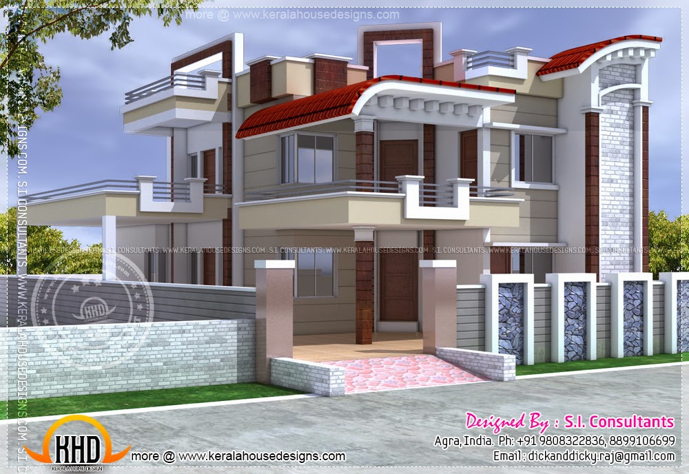  Exterior  design  of house  in India  Kerala home  design  and 