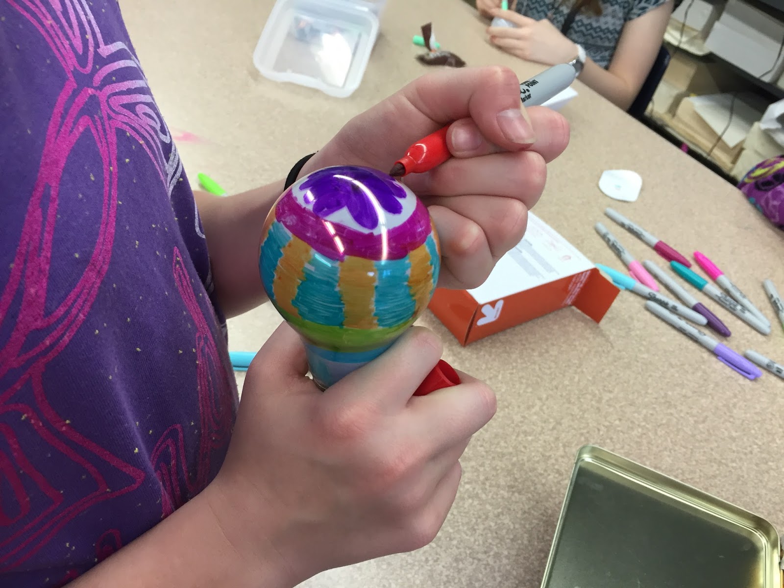 I Heart Art Sharpie Light Bulb Designs