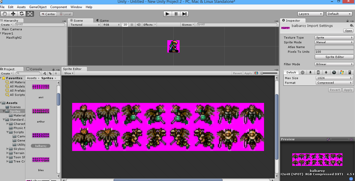 Stuff I've learned about making spritesheets work in Unity.
