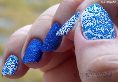 Uñas decoradas azul Uñas decoradas azul