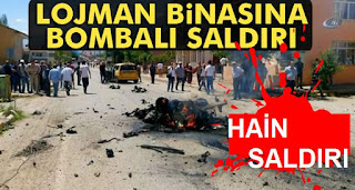 Adliye lojmanlarına bombalı saldırı
