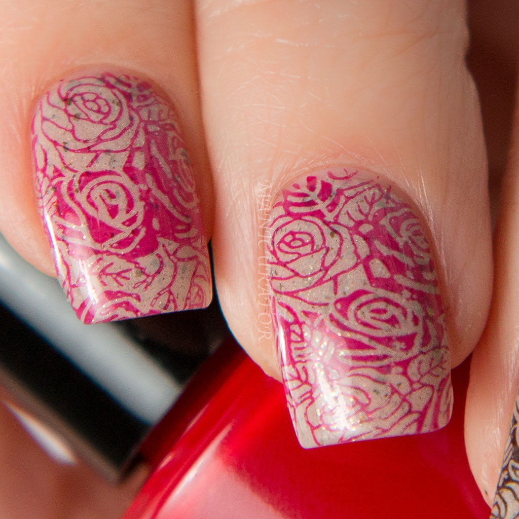 Nail Art │ Nail design with Sunflowers in Double Stamping / Polished  Polyglot