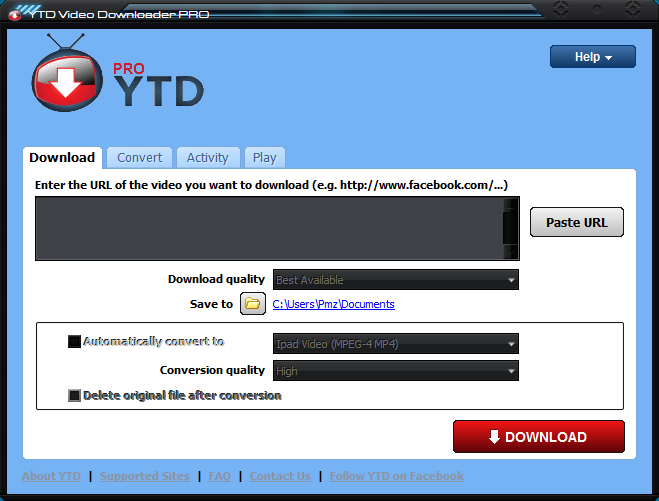 YTD Video Downloader PRO v3.9.6 build 20121220 + Crack