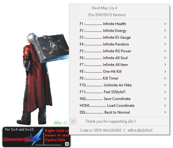 Trainer Devil May Cry 4 Special Edition {FLiNG} - Trainers & Hacks