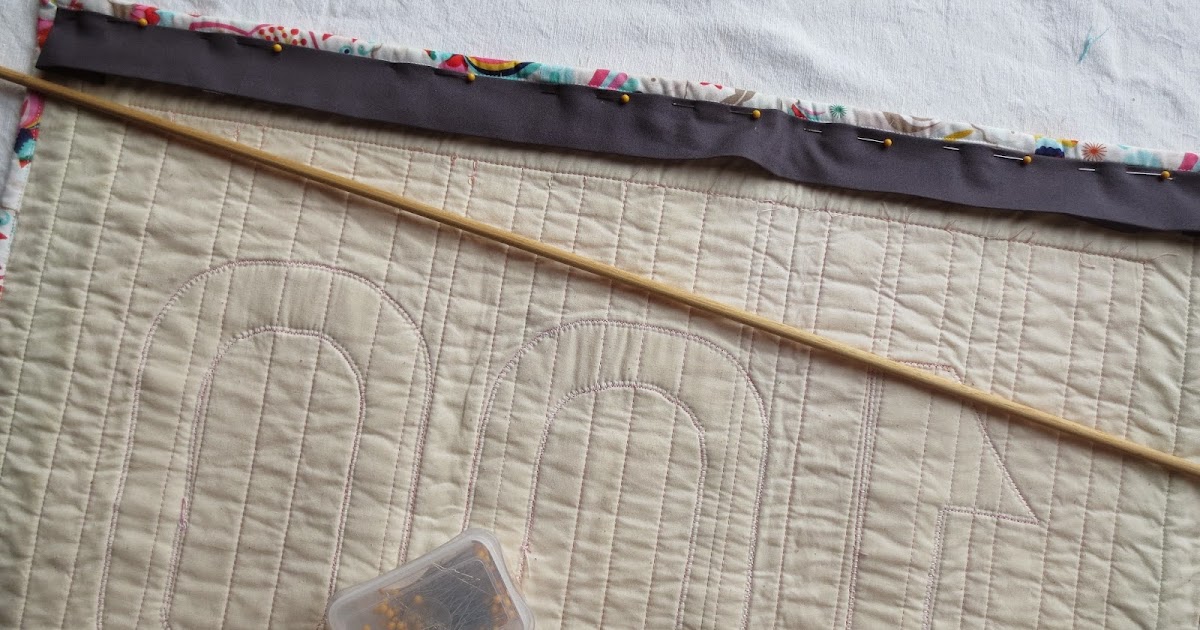 Pink Doxies How to Put a Sleeve on a Wall Hanginga Better Way!