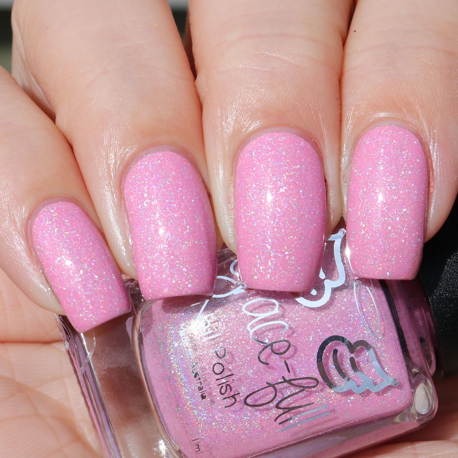 Grace-full Nail Polish Cotton Candy Clouds swatched by Olivia Jade Nails