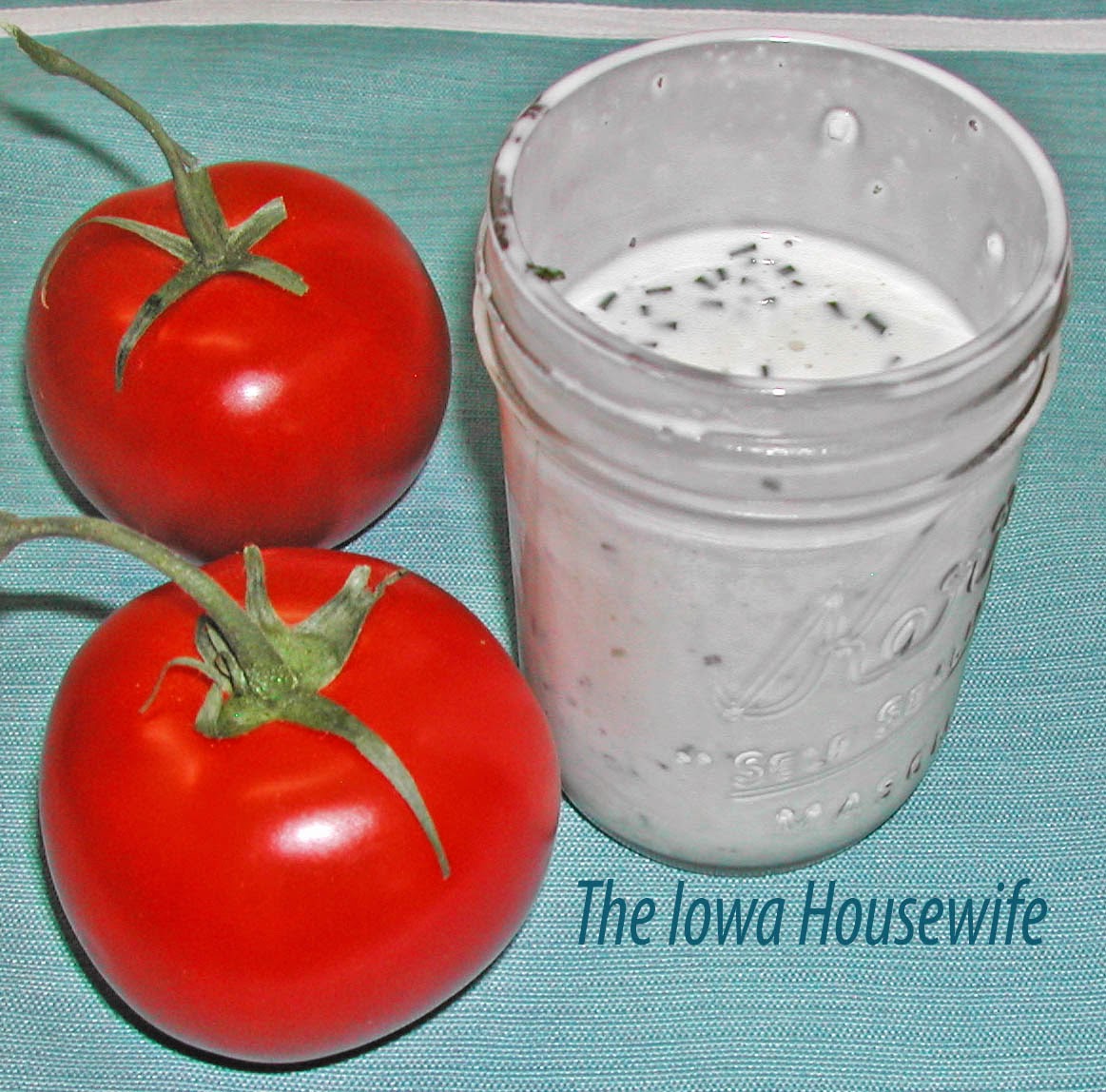 The Iowa Housewife Buttermilk Ranch Dressing with Herbs