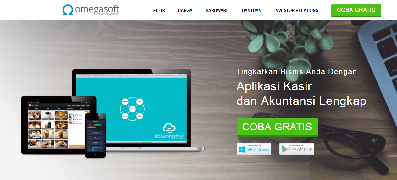 Aplikasi Kasir Dan Akuntansi Online Omegasoft - Warung Internet
