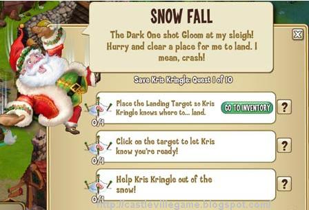 castleville game: Castleville game Kris Kringle Quests