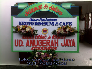 bunga papan biasa karngan bunga papan sederhana