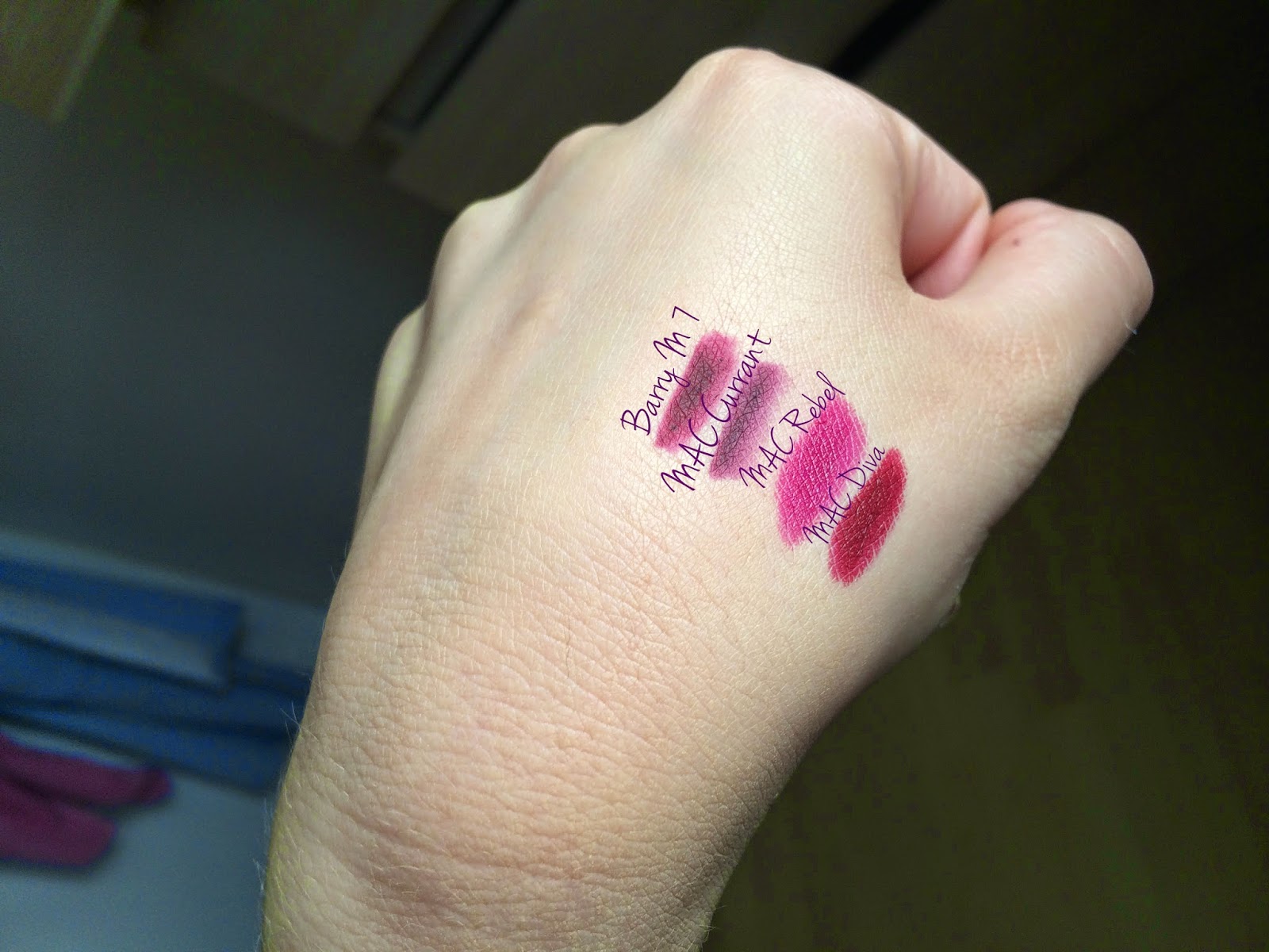 my fashion & beauty blog MAC Cherry, Nightmoth, Currant lip liners