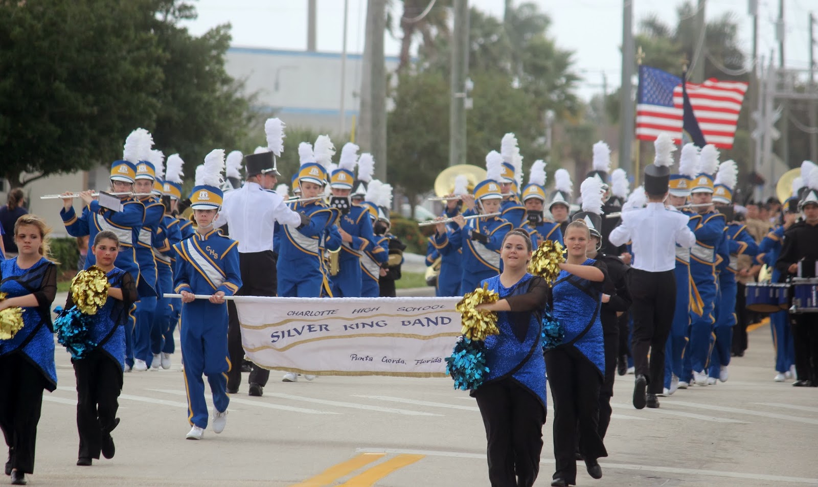 Punta Gorda Florida Daily Photo Charlotte High Band in Today's Veteran