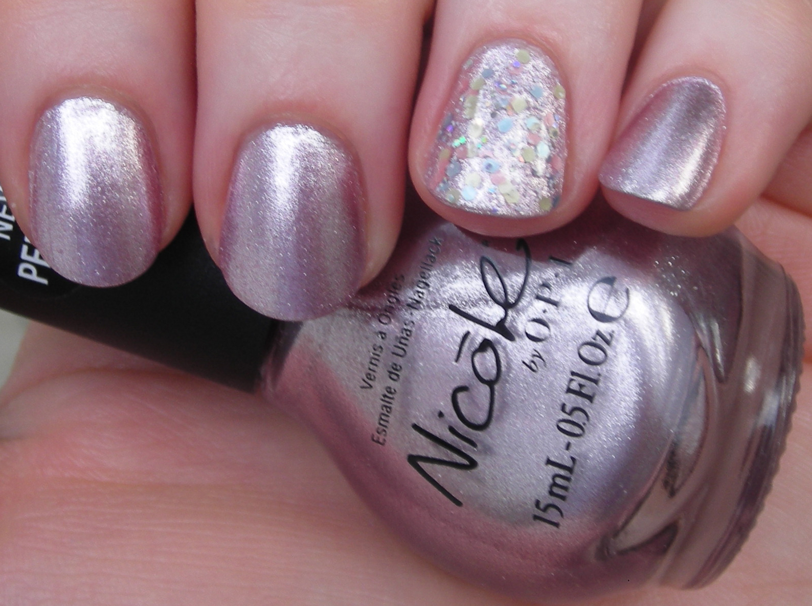 Nails and a Westie Nicole by OPI Miss Independent & Black Cat