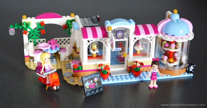 LEGO Friends Heartlake Cupcake Café at artsyfartsymama.com