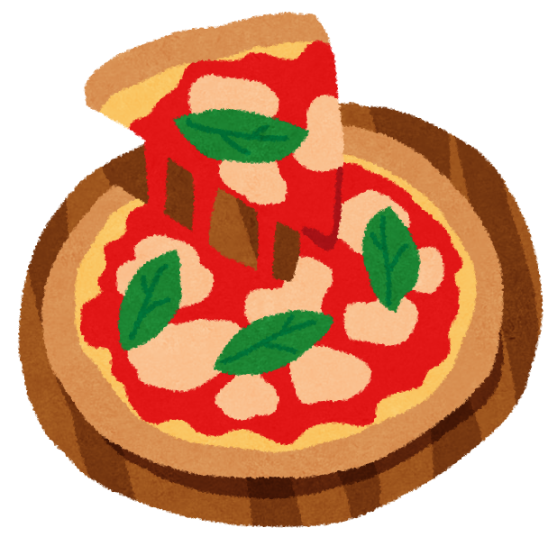 ピザのイラスト マルゲリータ かわいいフリー素材集 いらすとや