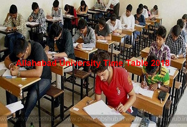 Allahabad University Time Table Allahabad University Time Table