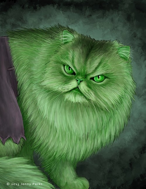 06-The-Hulk-Jenny-Parks-Drawing-Animals-Superhero-Cats-Scientific-Illustrator-www-designstack-co