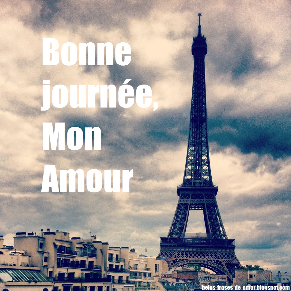 Belas Frases de Amor Bom dia meu amor em Francªs "Bonne journée bom dia meu amor em frances