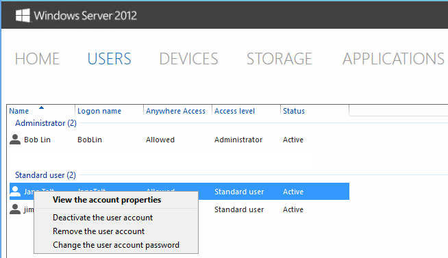 Managing user accounts in Windows Server 2012 - Computer Technology