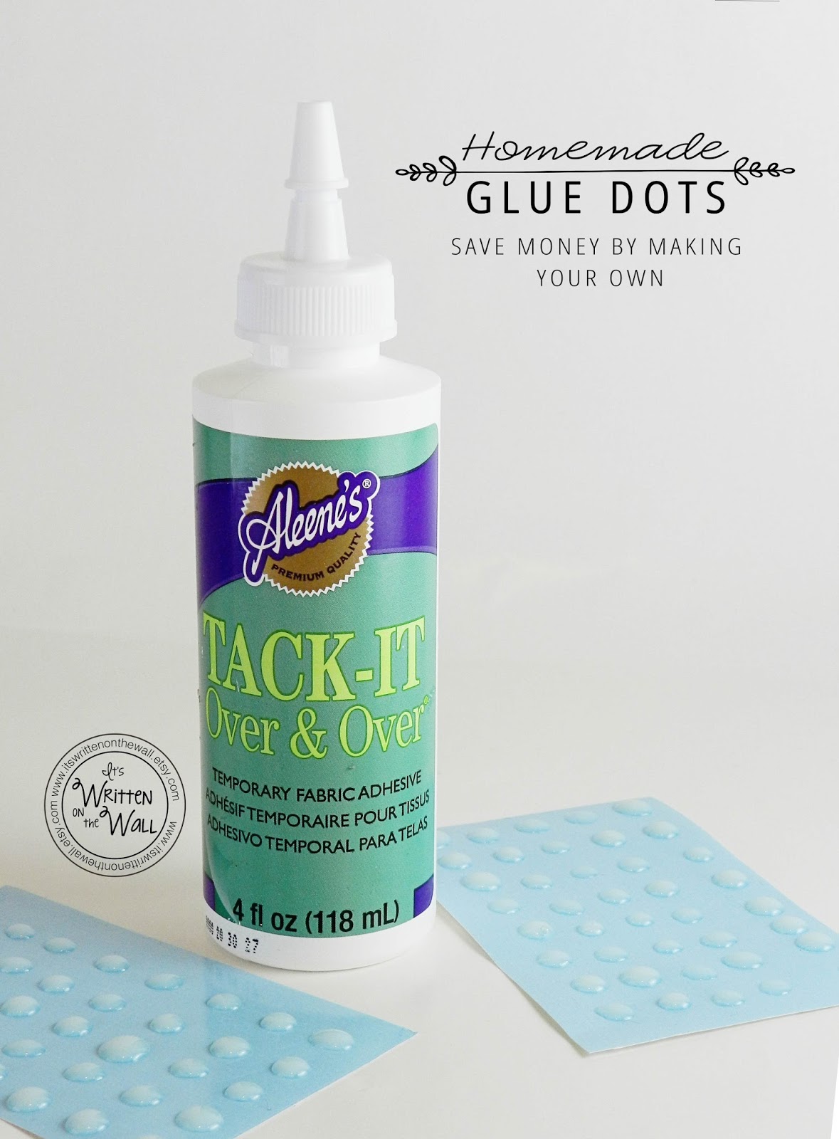 It's Written on the Wall: CRAFTING: SAVE Money-Make Your Own Glue Dots  Tutorial is SIMPLE