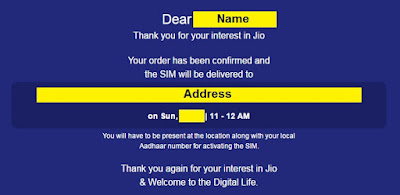 jio home delivery
