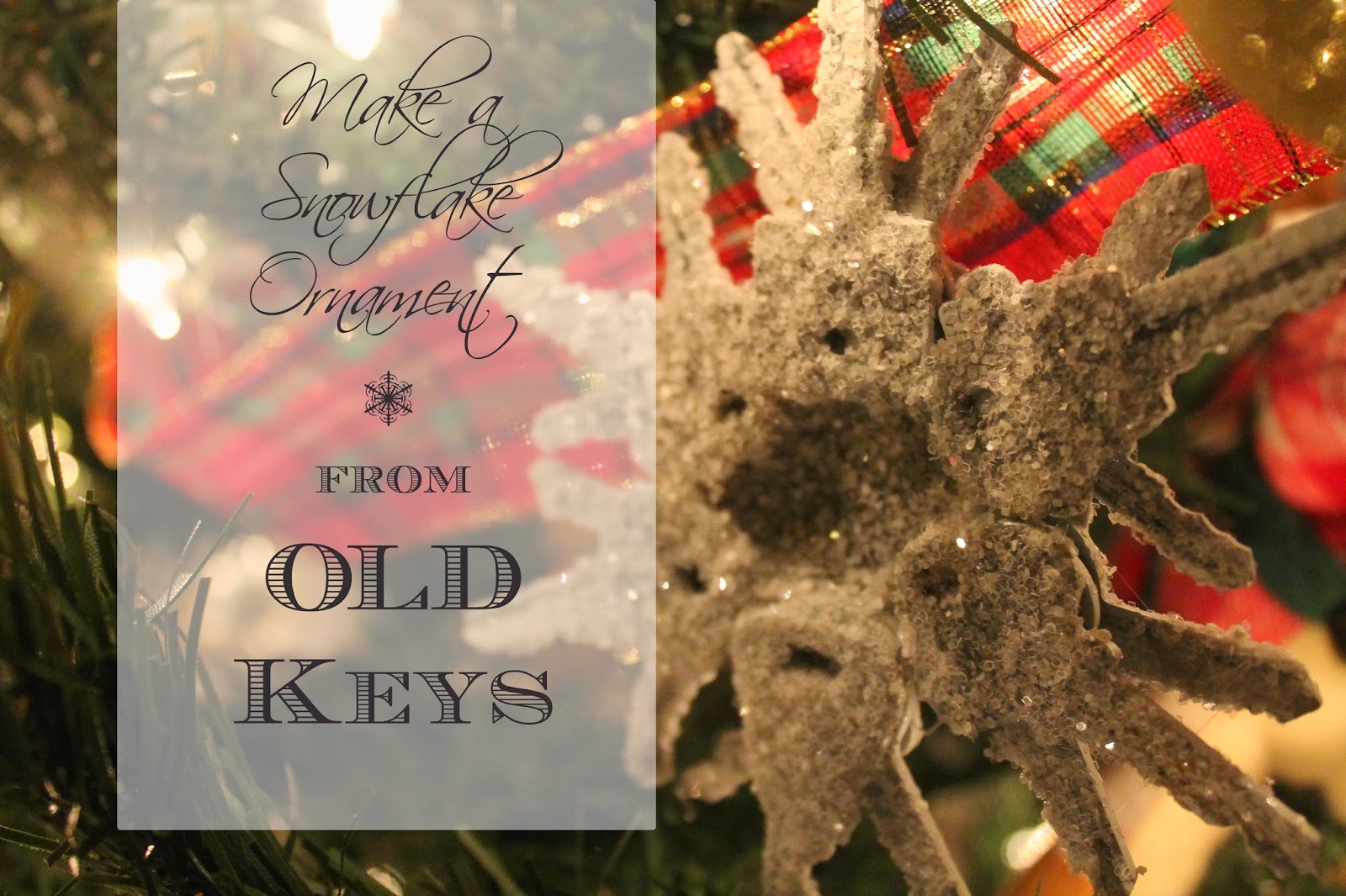 make these amazing snowflakes from old keys, the altered past blog