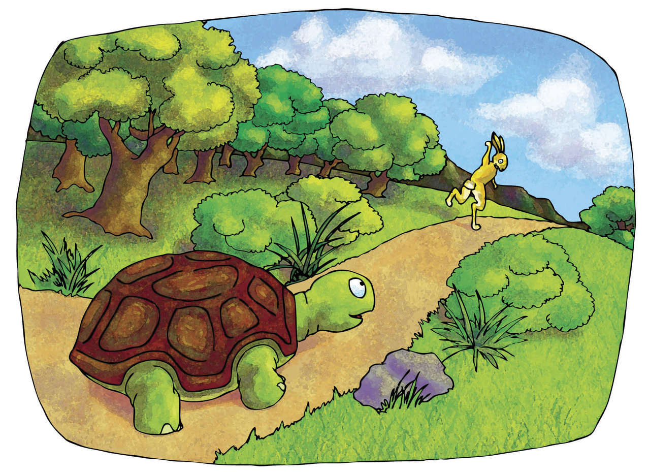 Рассказ заяц и черепаха. Заяц и черепаха рисунок. Сказочная черепаха. Черепаха кролик и удав Маха. The Hare and the Tortoise.