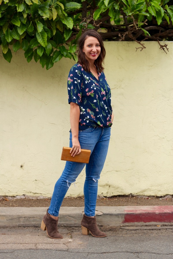 Ripped jeans and ankle boots Clearance