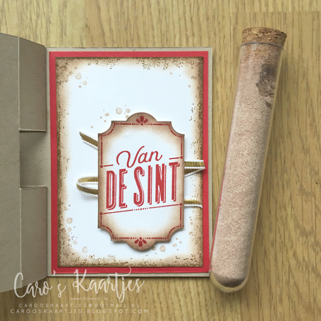 Caro's Kaartjes | Onafhankelijk Stampin' Up! demonstratrice | www.carooskaartjes.blogspot.nl | carooskaartjes@hotmail.nl |Stampin' Up! verkooppunt | Stampin' Up! | Sinterklaas traktatie | Sinterklaas | traktatie | zelf maken | December Labels | Every Day Label pons | Timeless Textures | Sheet Music | knutselen voor Sinterklaas | Sinterklaas knutselen | knutselen voor volwassenen | stempelen | creatief | diy | chocomel verpakking | chocolade melk | reageerbuis verpakking | traktatie kaart | herfst/winter catalogus | Sint | zelfgemaakt schoencadeautje | Stampin' Up! bestellen www.carooskaartjes.blogspot.com