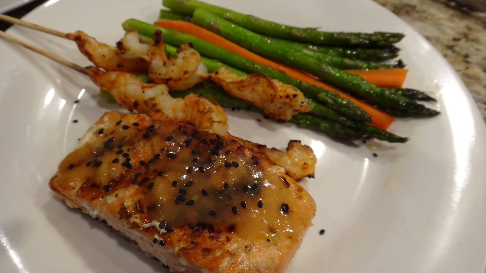 Grilled Salmon with Miso Glaze