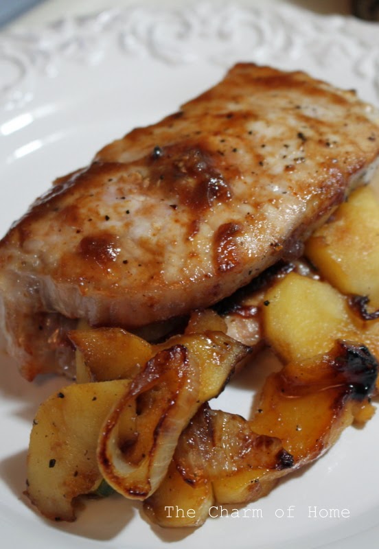 The Charm of Home: Apple-Stuffed Grilled Pork Chops