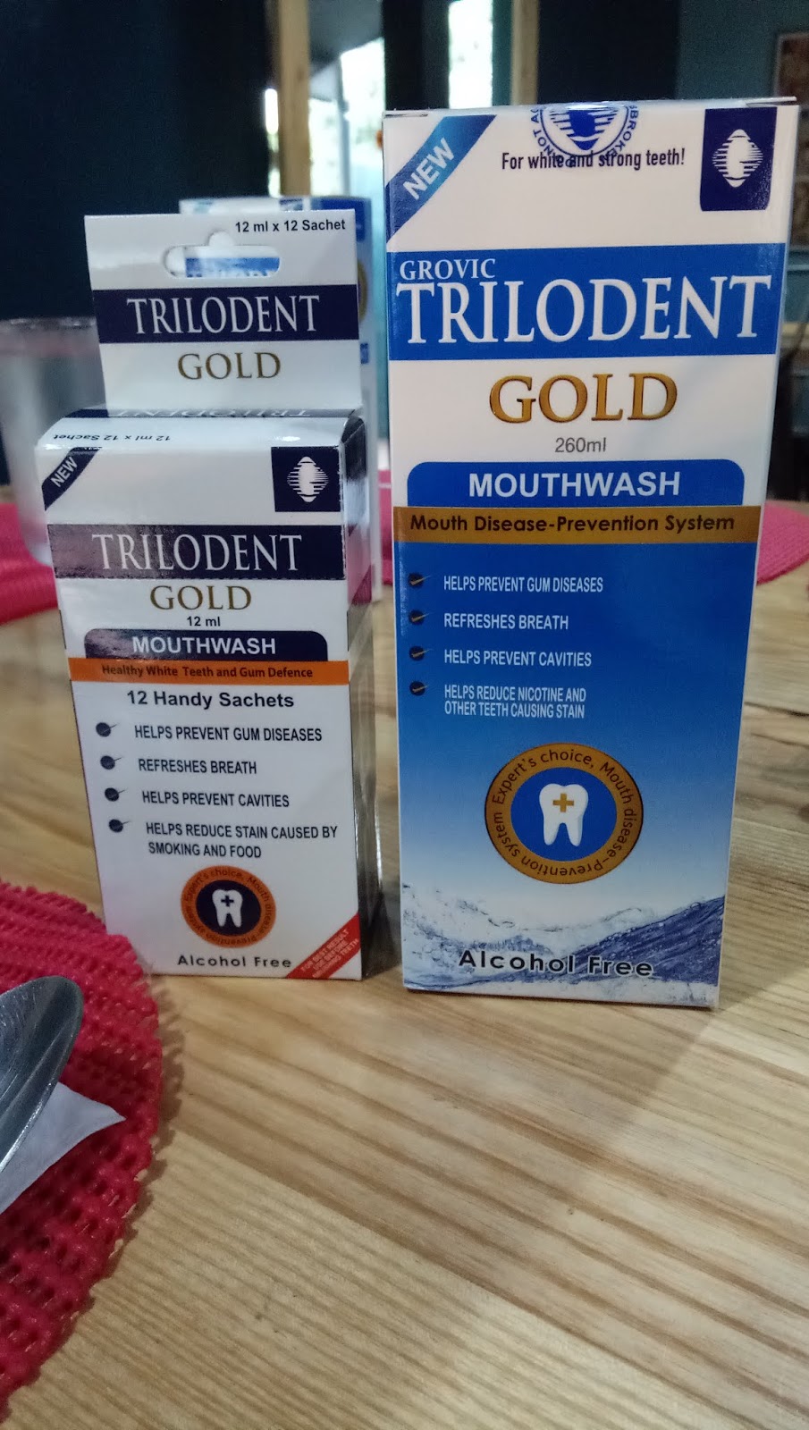TRILODENT Gold Mouthwash For Fresh Breath And Healthy Gums Mommy's