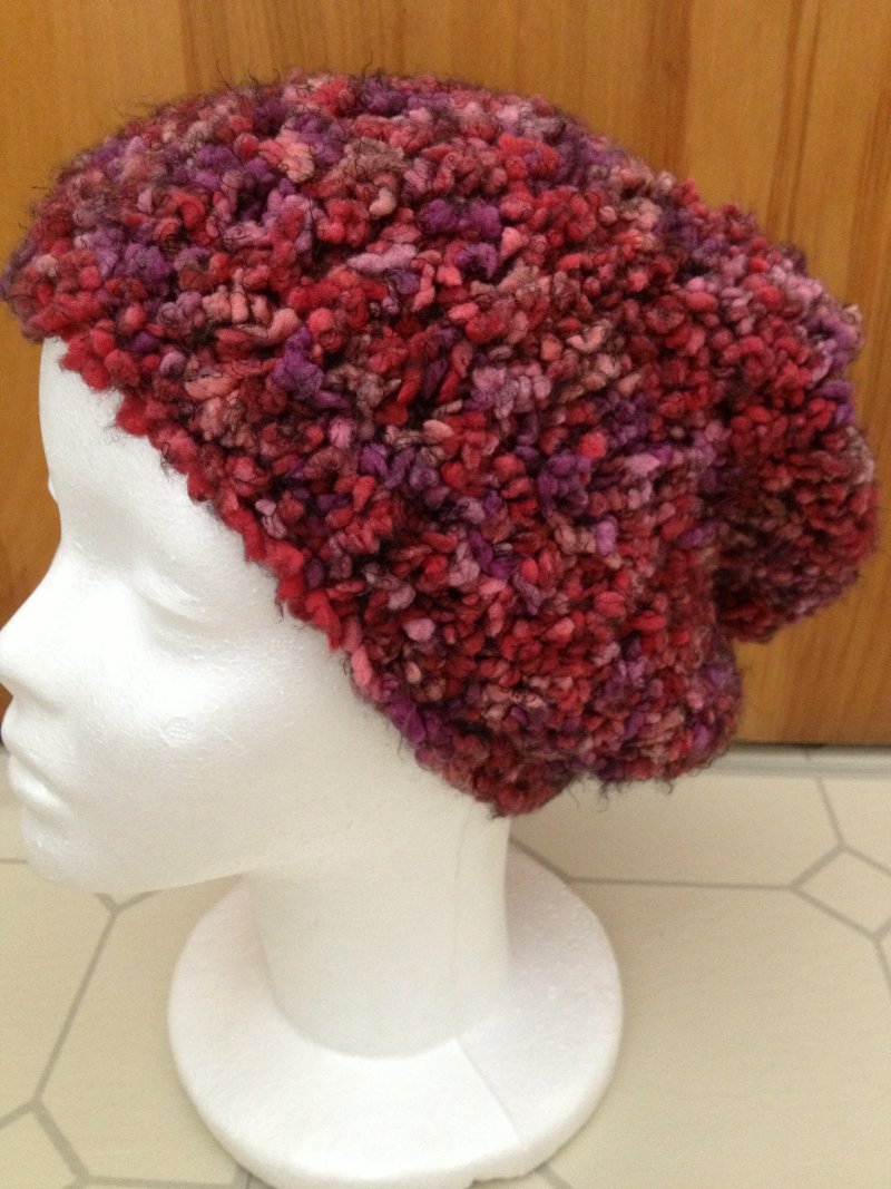 pinkamingo: Le Poof Slouch Hat Pattern