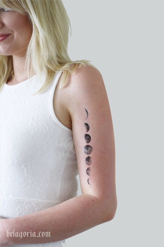 Tatuaje de las Fases Lunares