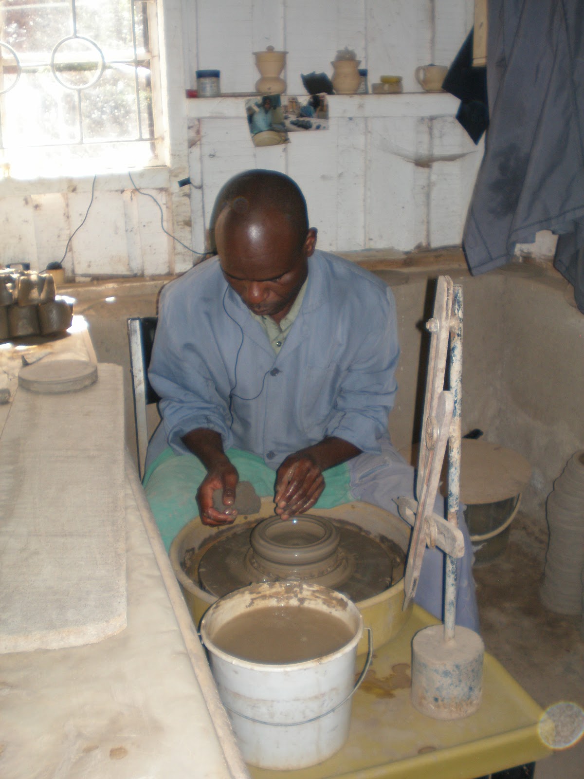 Jane's World Pottery at Kazuri Beads in Kenya