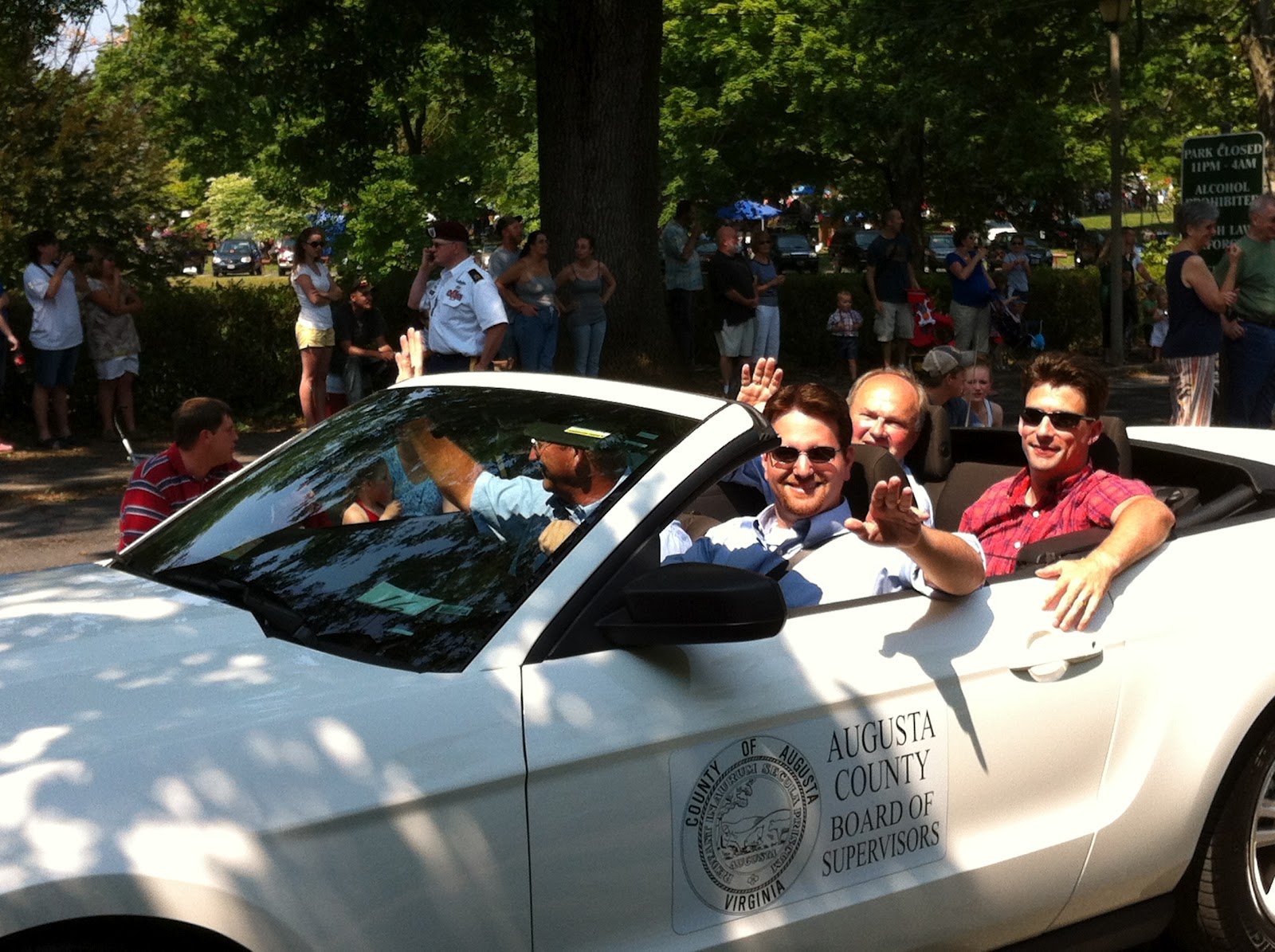 SWAC Girl Staunton 4th of July parade Augusta Board of Supervisors