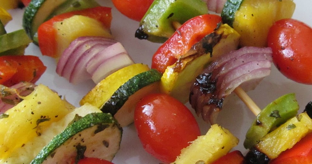 Sugarplum's Kitchen Grilled Fruit and Vegetable Kabobs