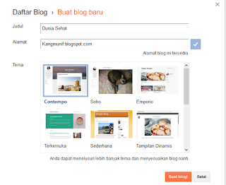 Cara Membuat Blog Di Blogger Untuk Pemula
