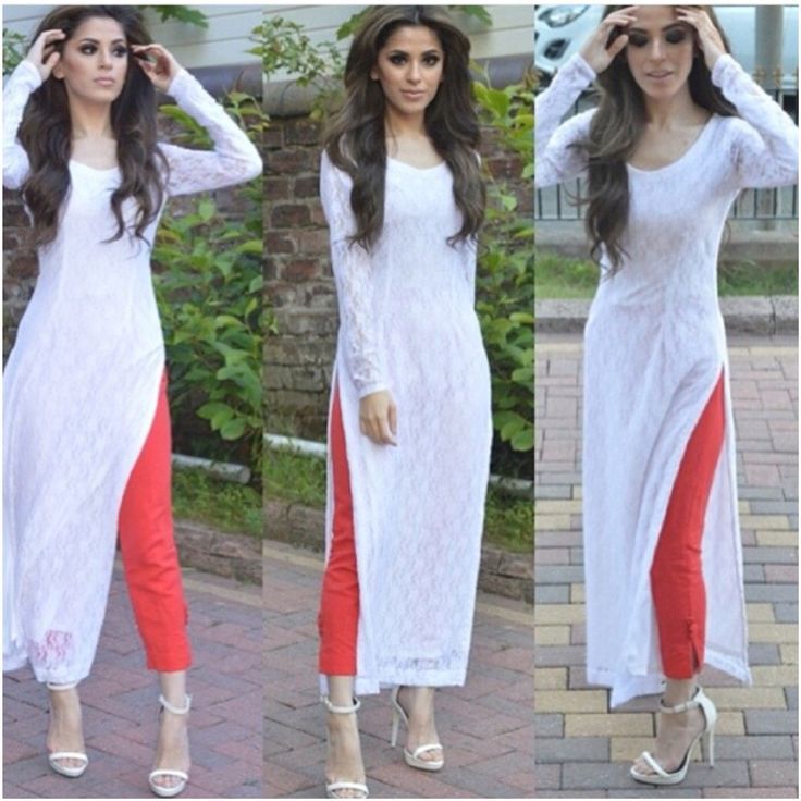 I am a 5'1 ft slim girl. Should I pair long slit kurtas with palazzo pants?  Will it make me look more short? - Quora