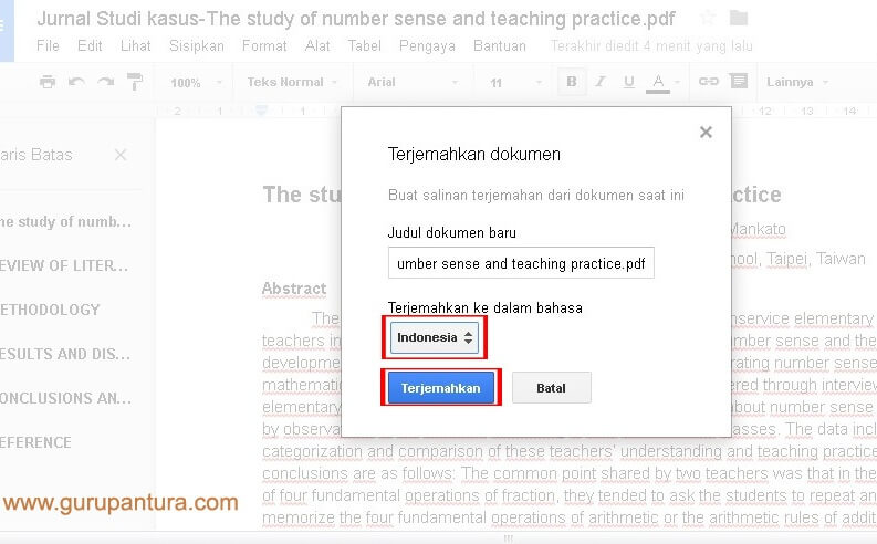 Cara Convert File PDF Bahasa Inggris-Guru Pantura