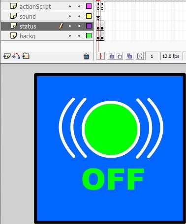 Membuat Tombol ON/OFF Suara di Macromedia Flash8 - Chikita Nawaristika